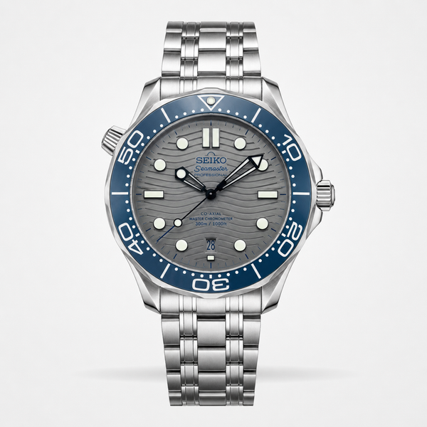 Seiko Mod Seamaster Diver – Grey Wave Dial