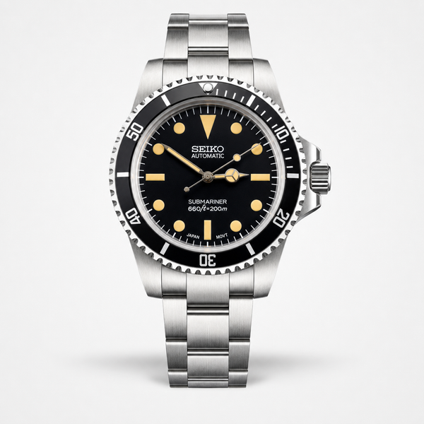 Seiko Mod Submariner – Vintage Gilt