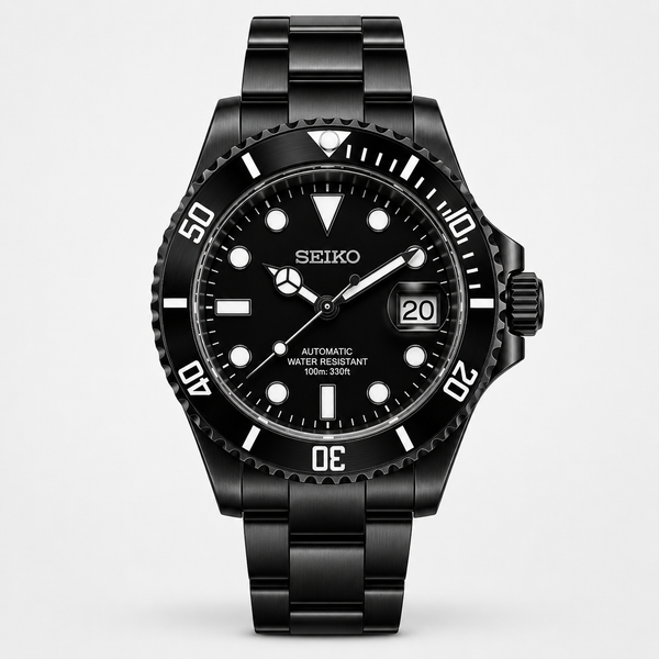 Seiko Mod Submariner – No Date Black