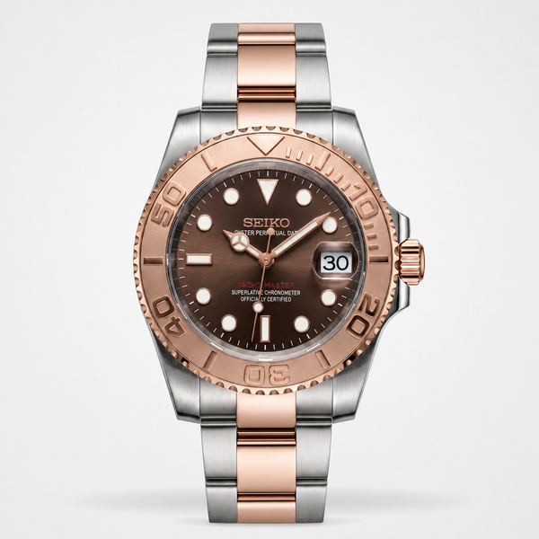 Seiko Mod Yacht-Master – Two-Tone Chocolate