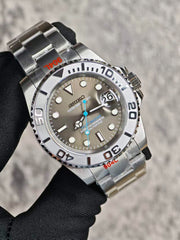 Seiko Mod Yacht-Master - Rhodium Grey | YachtDiver Arctic Frost