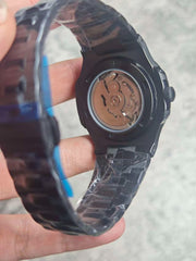 Seiko Mod Nautilus Stealth Black – Full Black Edition