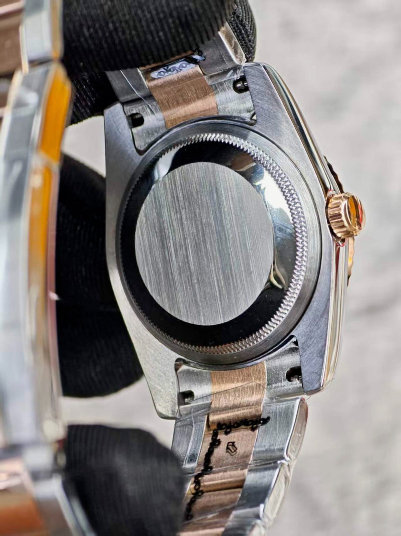 Seiko Mod Datejust – Baby Pink Dial (Two-Tone Rose Gold)