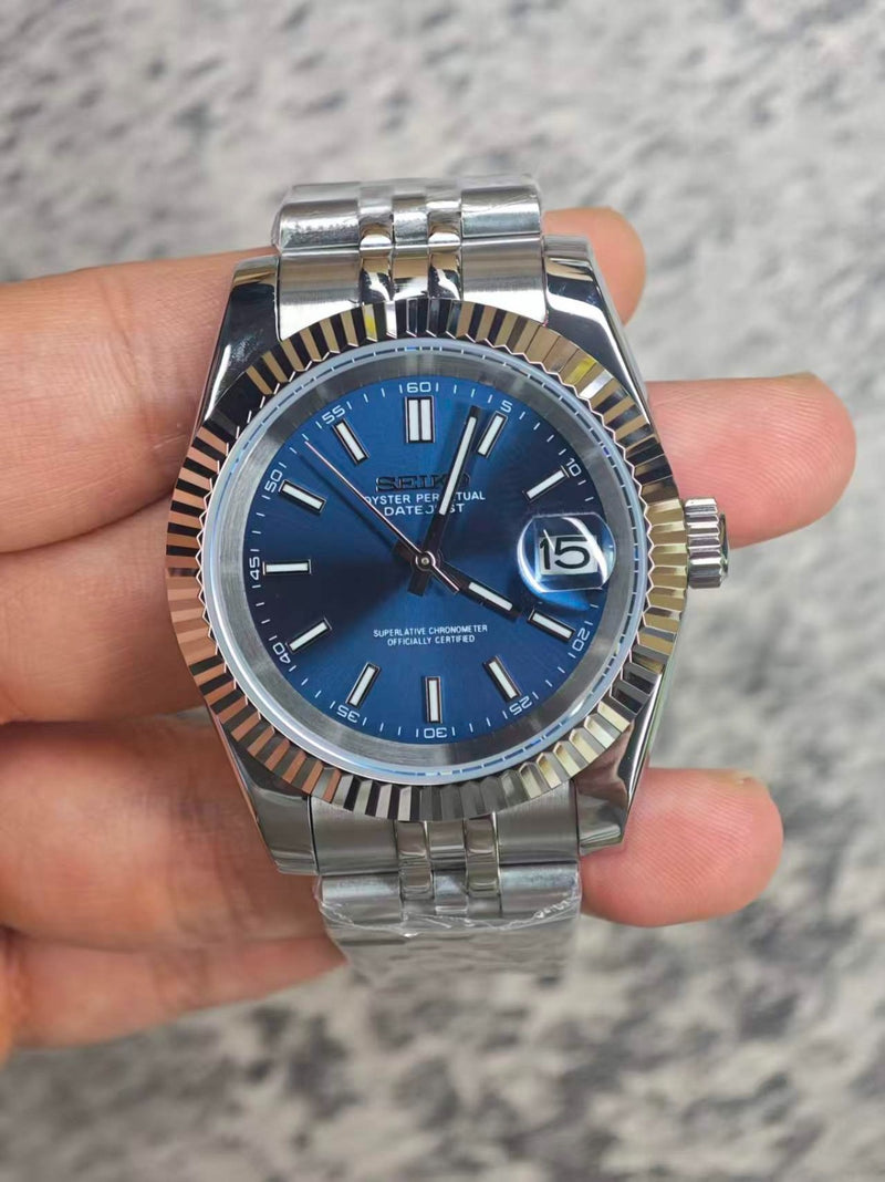Seiko Mod Datejust – Blue Dial