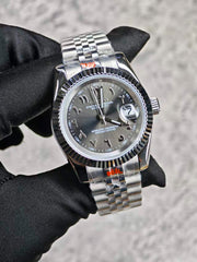 Seiko Mod Datejust - Black Arabic Dial