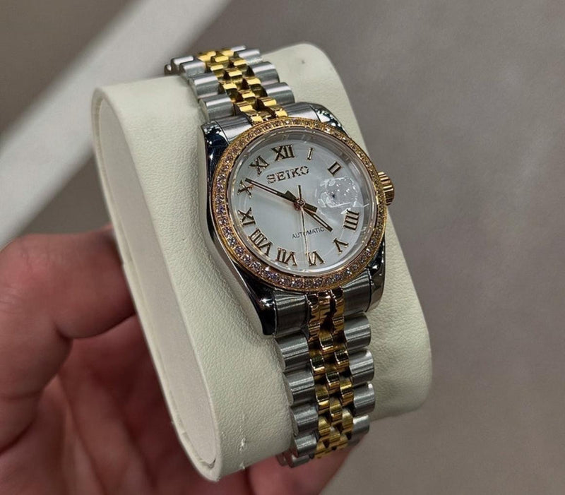 Seiko Mod Ladyjust - Two-Tone White Roman Diamond reference view 1