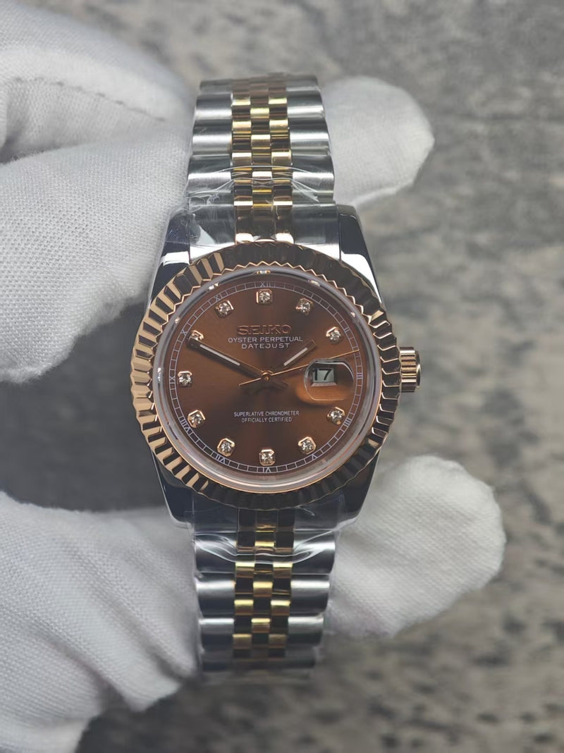 Seiko Mod Ladyjust - Rose Chocolate Diamond reference view 1