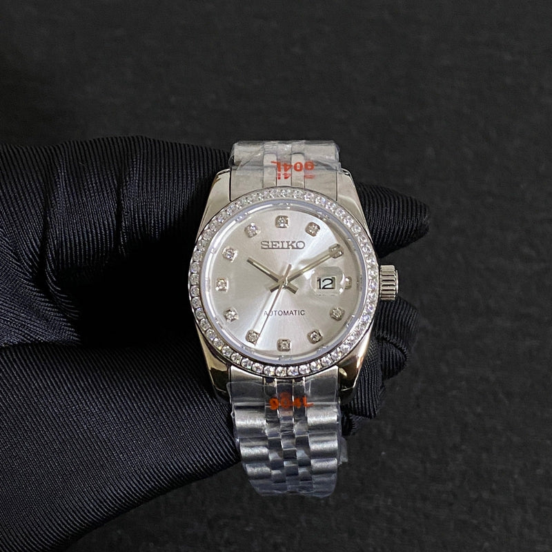 Seiko Mod Ladyjust - Silver Diamond reference view 1
