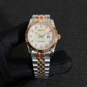 Seiko Mod Ladyjust - Two-Tone Rose Gold Mother of Pearl Diamond reference view 1