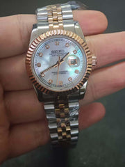 Seiko Mod Ladyjust - Rose Gold Mother of Pearl Diamond reference view 1