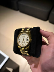 Seiko Mod Day-Date – Full Gold White Roman Dial reference view 1