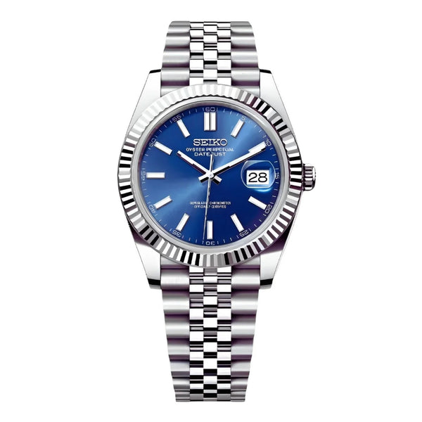 Seiko Mod Datejust – Blue Dial