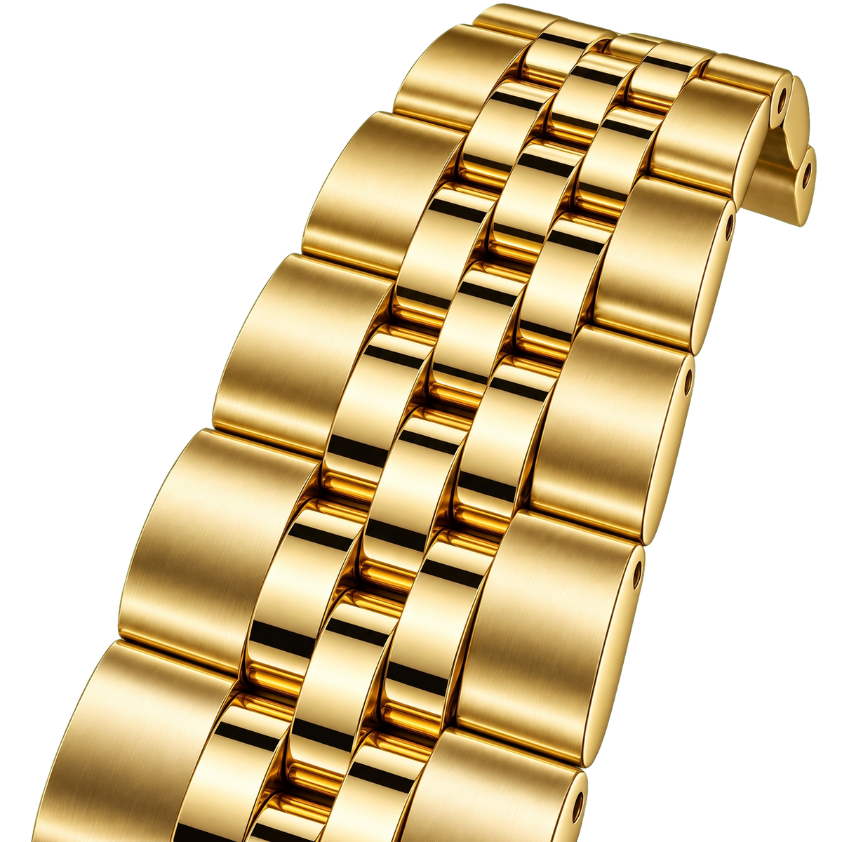 Gold Jubilee Mod Bracelet isolated on transparent background