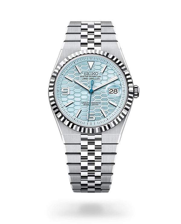 Seiko Mod Land Dweller - Baby Blue