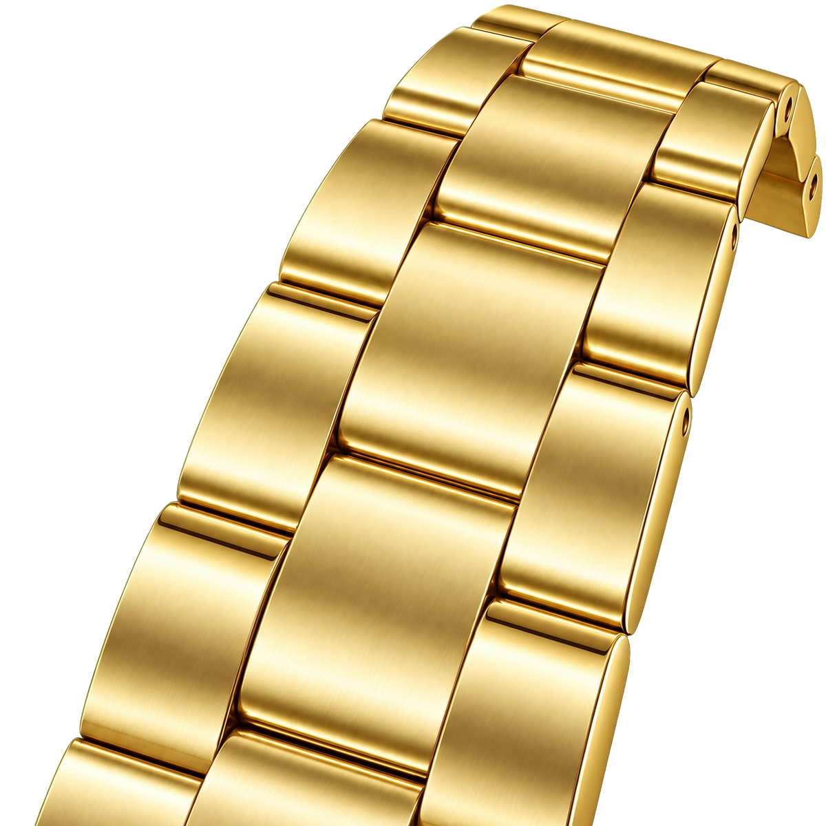 Gold Oyster Mod Bracelet isolated on transparent background