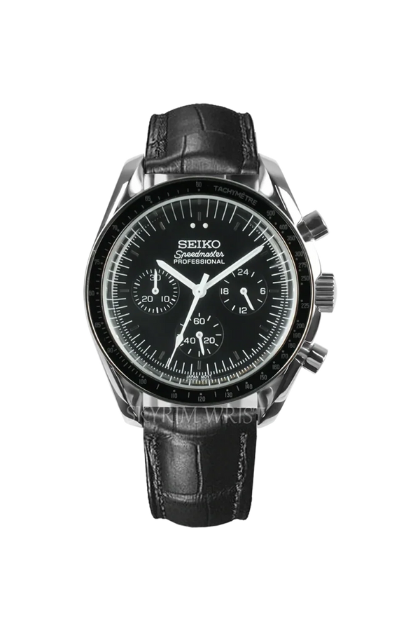 Seiko Mod Speedmaster – Café Racer Black