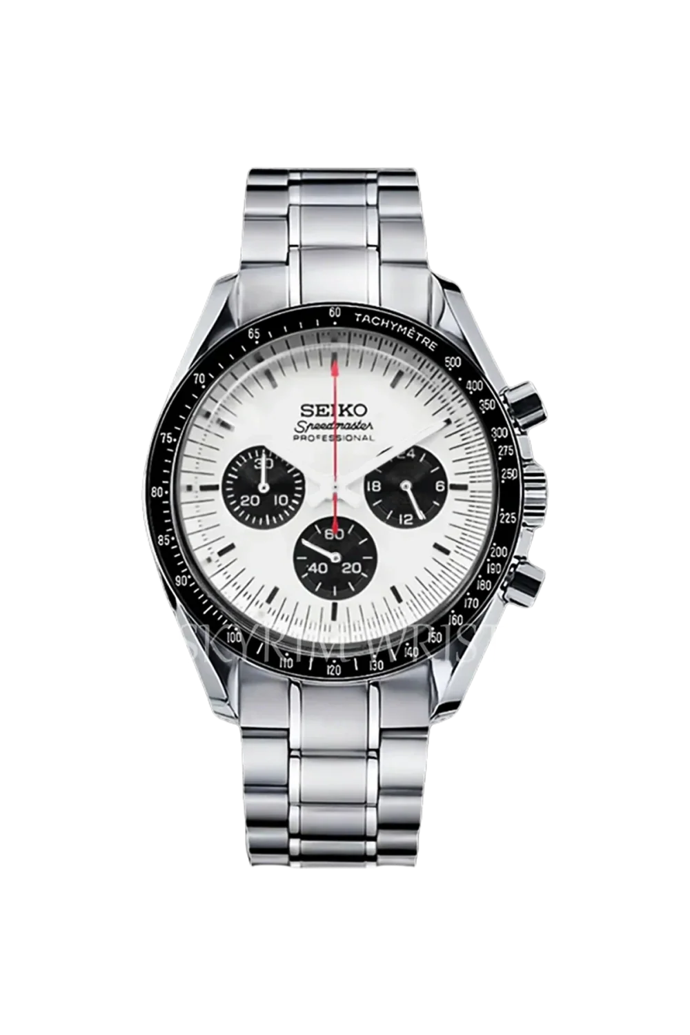 Seiko Mod Speedmaster Panda S reverse panda dial