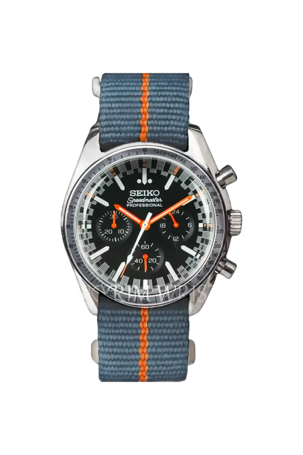 Seiko Mod Speedmaster Turquoise dial chronograph