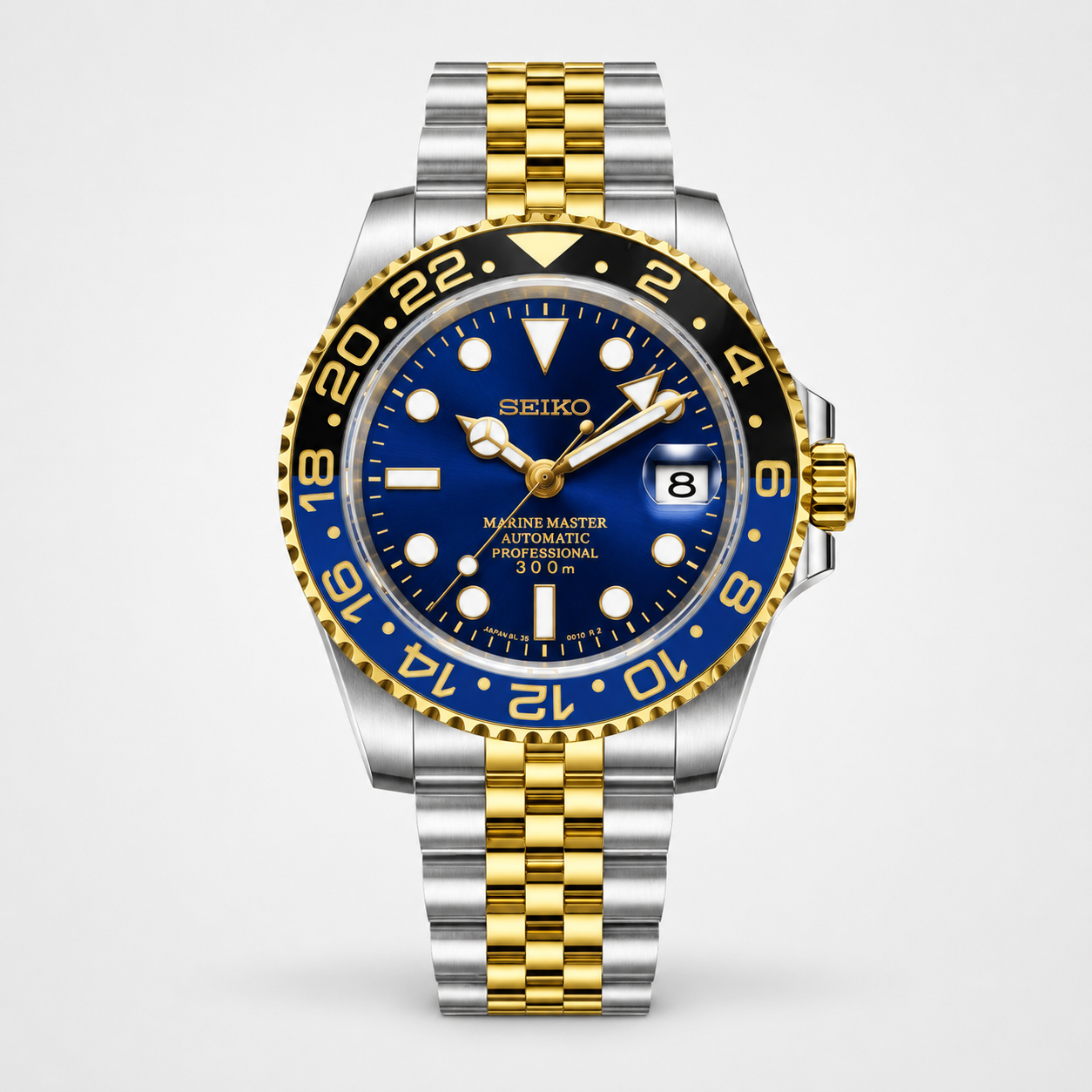 Seiko Mod Yacht-Master – Two-Tone Blue