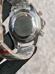 Seiko Mod Daytona - Platinum Black Bezel