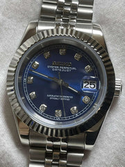 Seiko Mod Ladyjust Ice Blue Diamond wrist shot