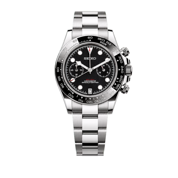 Seiko Mod BlackBay Chrono - Black Apex