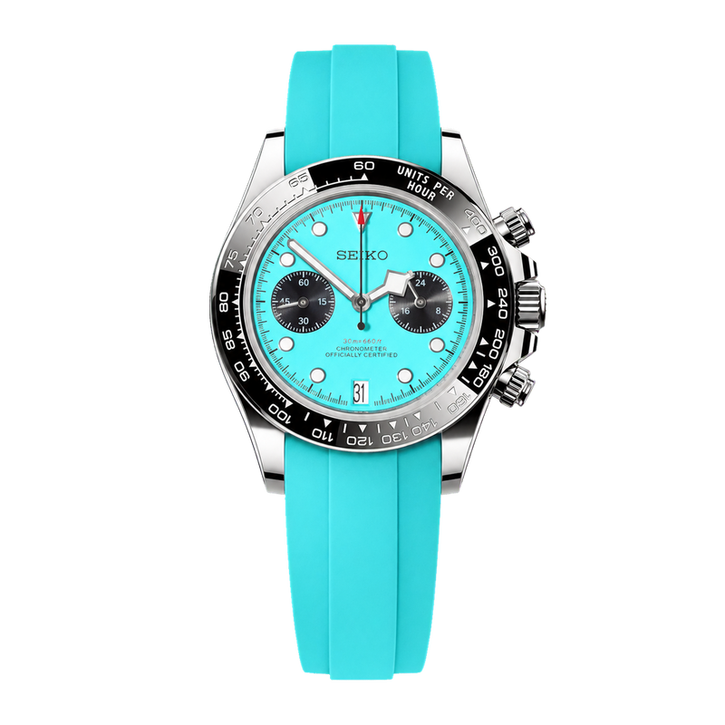 Seiko Mod BlackBay Chrono - Tiffany Blue watch
