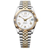 Seiko Mod Datejust - Bright Roman Two-Tone watch