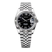 Seiko Mod Datejust - Roman Black watch