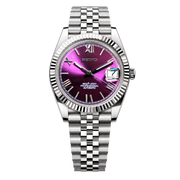 Seiko Mod Datejust - Roman Purple watch