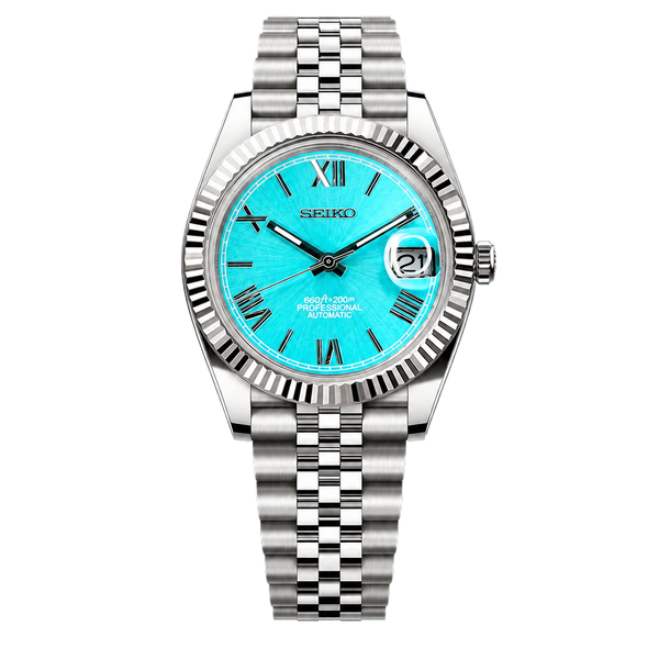 Seiko Mod Datejust - Tiffany Roman Dial