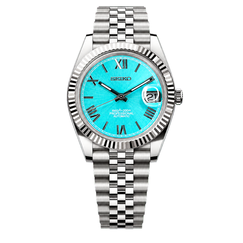 Seiko Mod Datejust - Tiffany Roman Dial watch