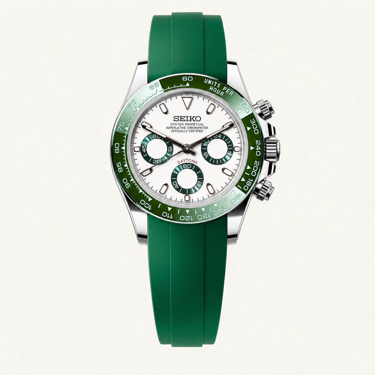 Seiko Mod Daytona – Alpine Green Racer watch