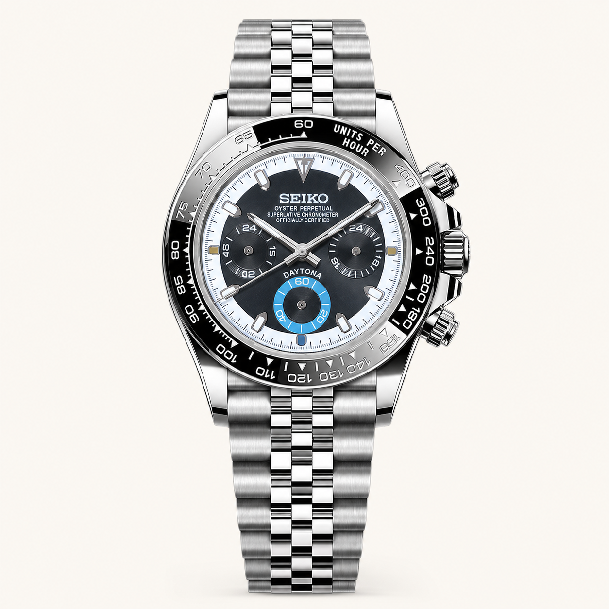 Seiko Mod Daytona – Black Ice Racer watch