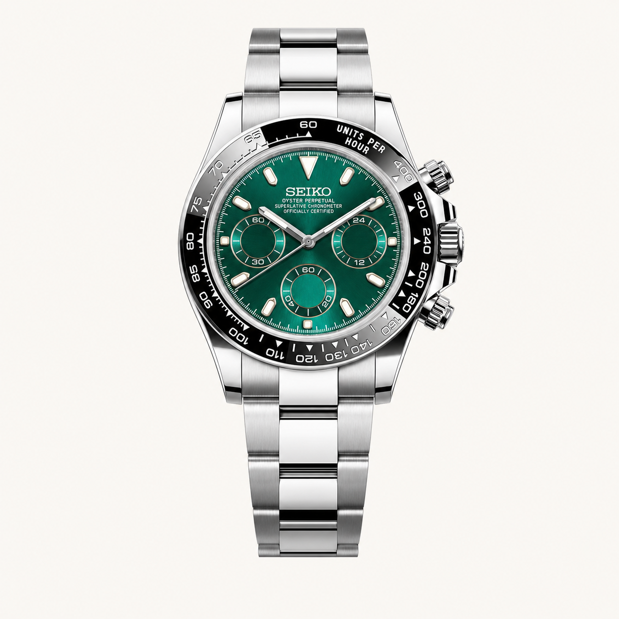 Seiko Mod Daytona – Emerald Green watch