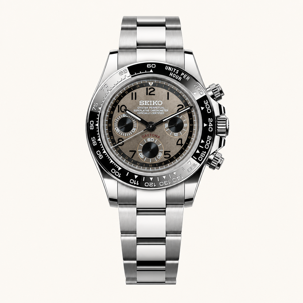 Seiko Mod Daytona – Gun Smoke watch
