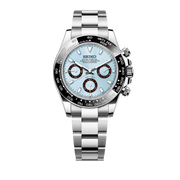 Seiko Mod Daytona - Platinum Black Bezel watch