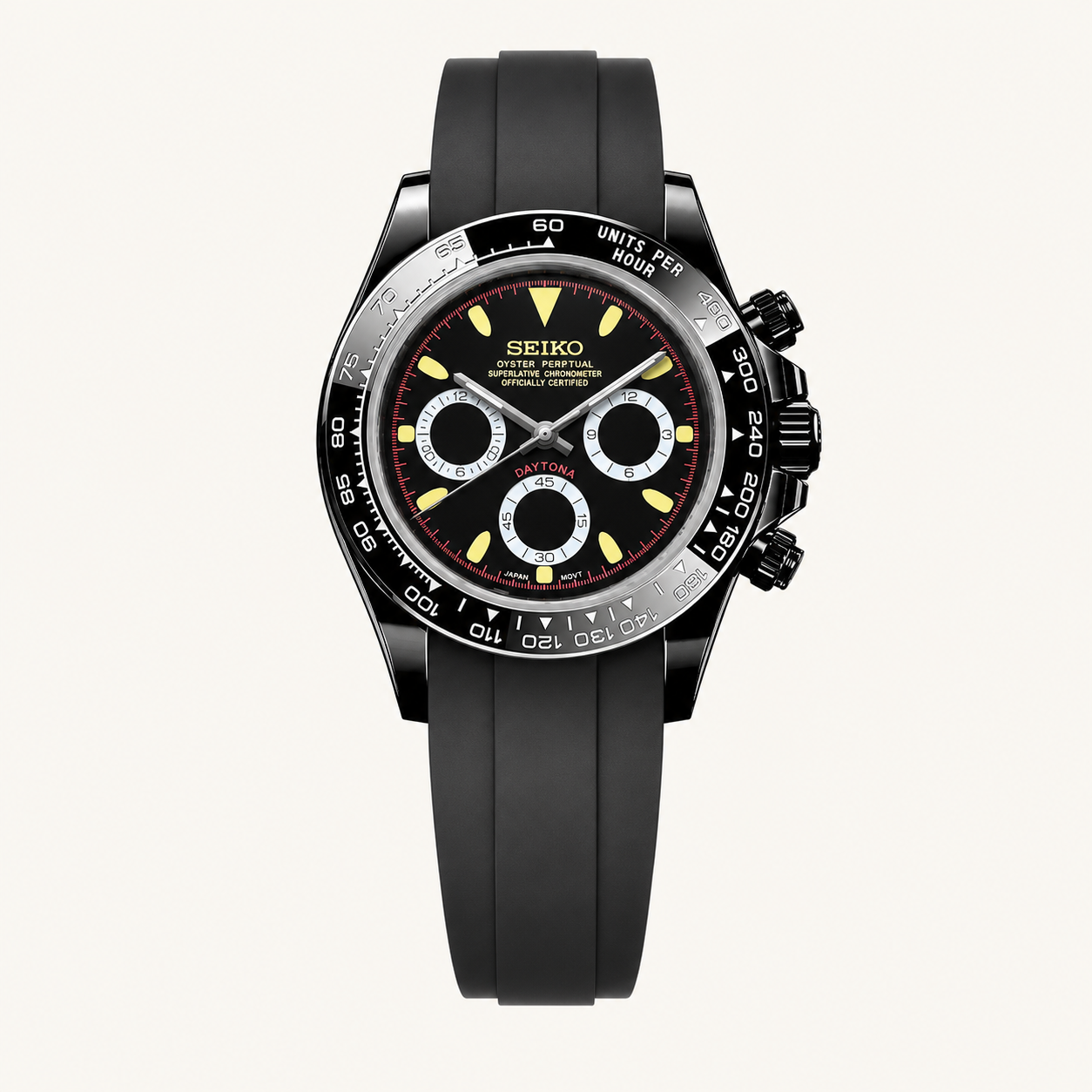 Seiko Mod Daytona – Stealth Spark watch