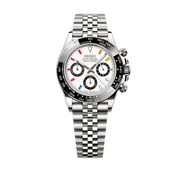 Seiko Mod Daytona - White Rainbow watch