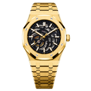 Seiko Mod Royal Oak Skeleton – Gold watch
