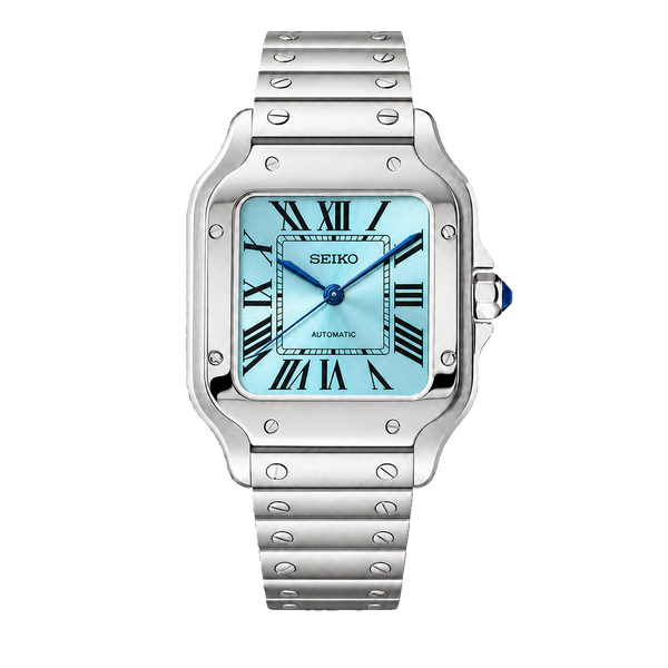 Seiko Mod Santos – Light Blue Dial