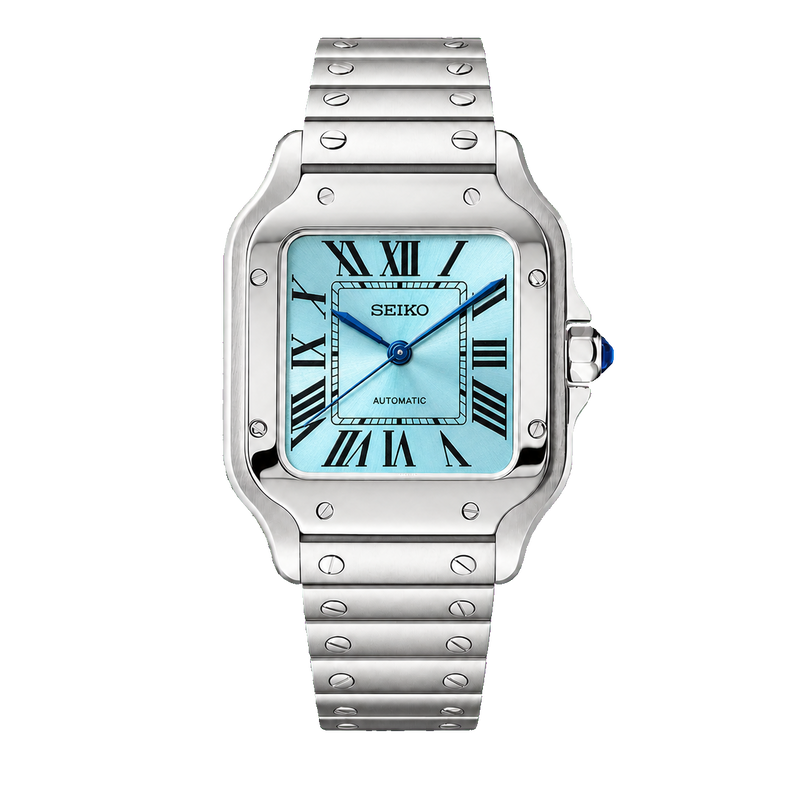Seiko Mod Santos – Light Blue Dial