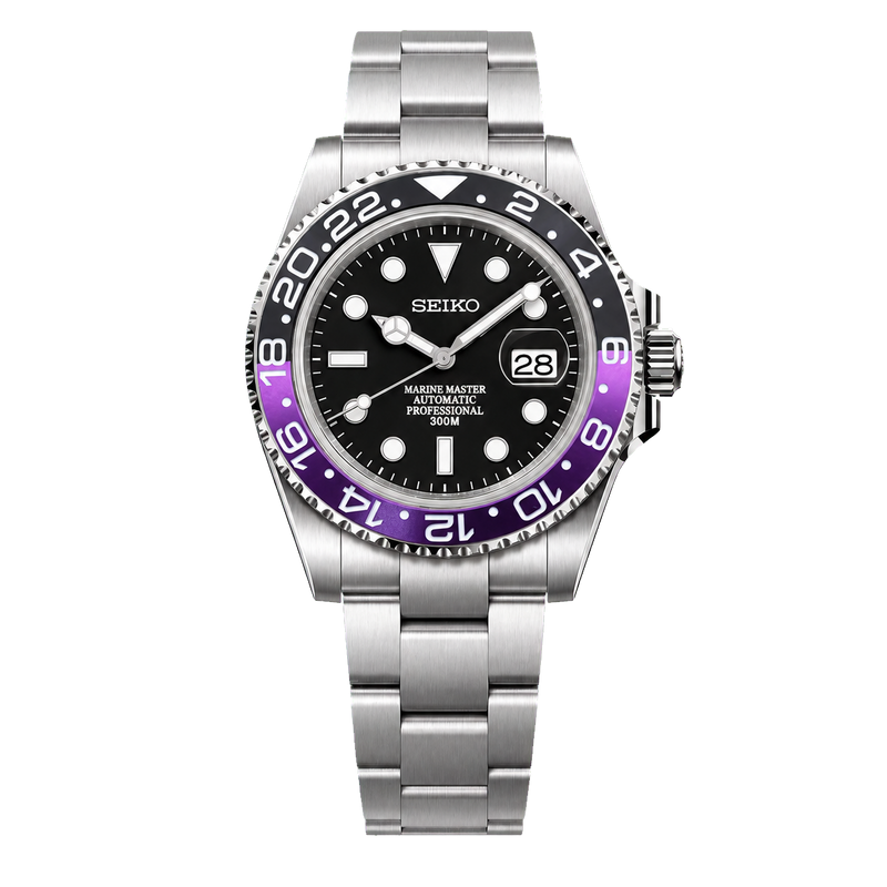 Seiko Mod Submariner 24H - Black Joker watch