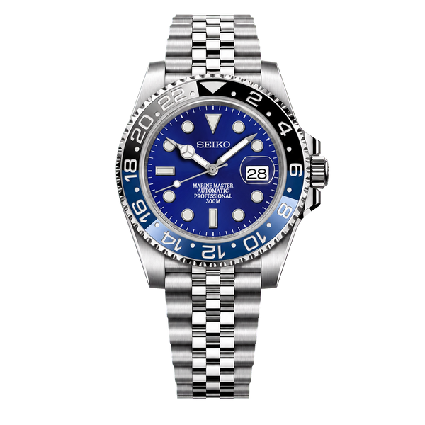 Seiko Mod Submariner 24H - Blue Batman
