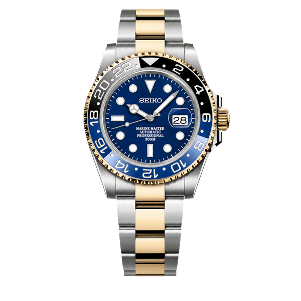 Seiko Mod Submariner 24H - Blue Batman Two-Tone