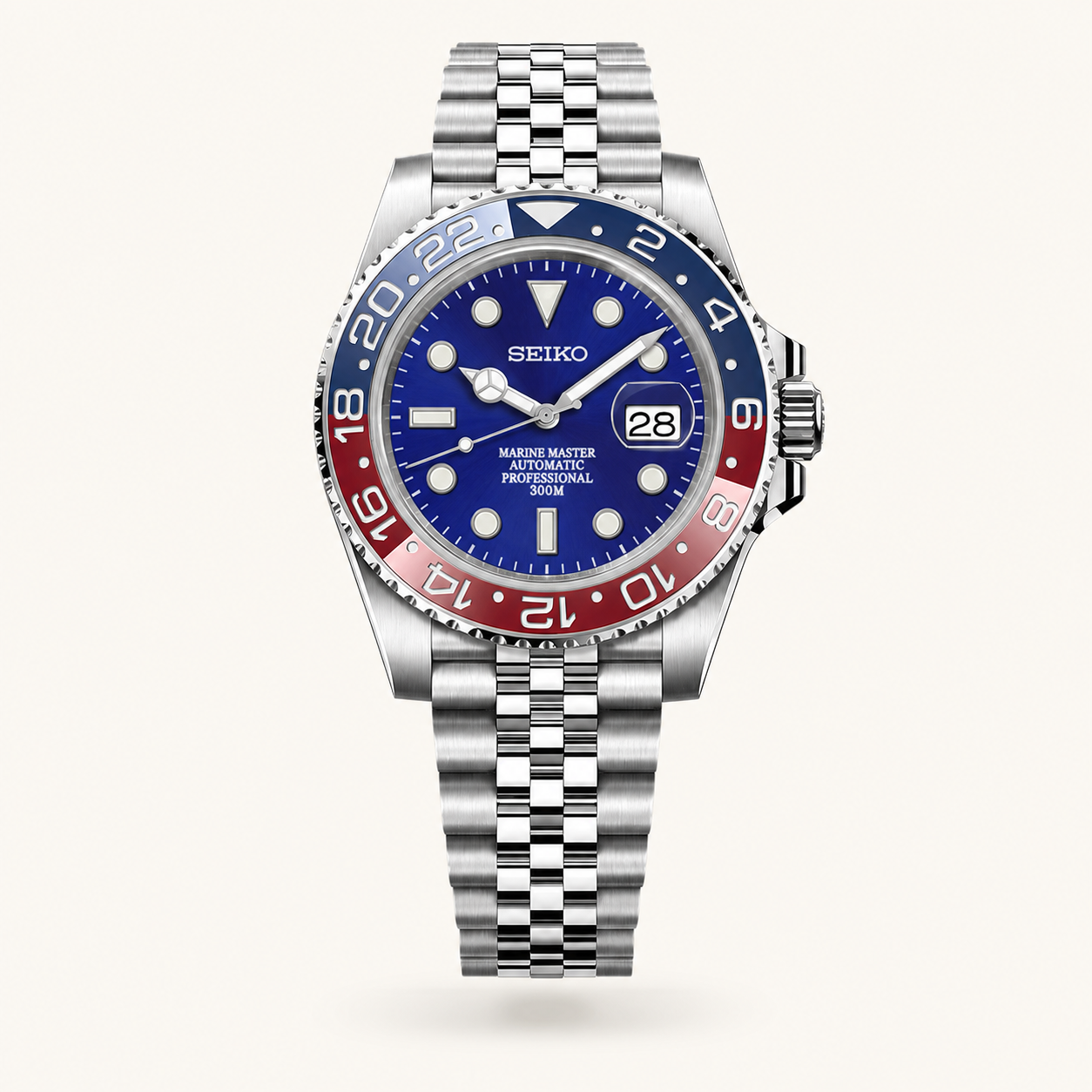 Seiko Mod Submariner 24H – Blue Pepsi watch