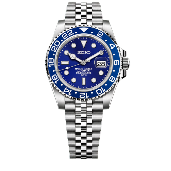Seiko Mod Submariner 24H - Blue Smurf