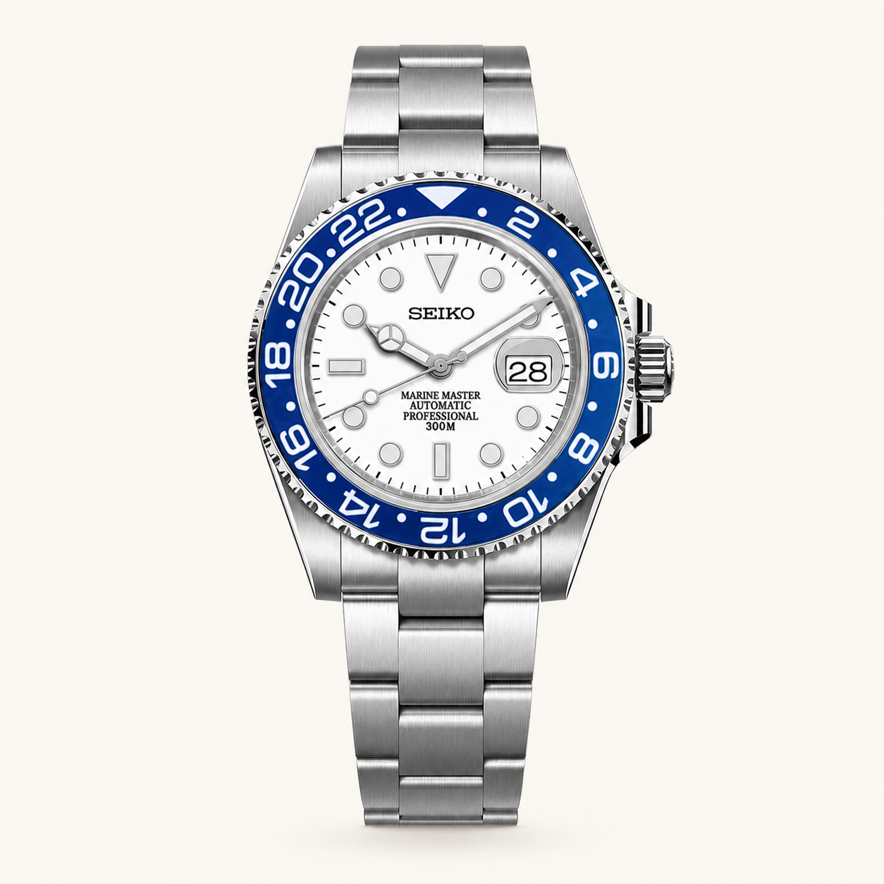 Seiko Mod Submariner 24H – Bright Blueberry watch