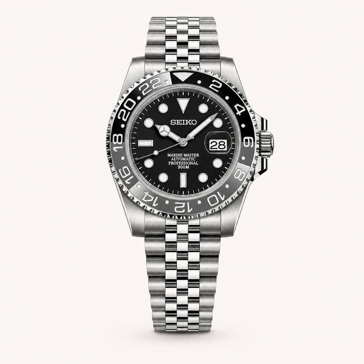 Seiko Mod Submariner 24H – Bruce Wayne watch