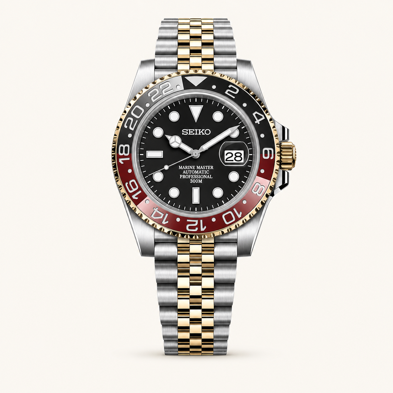 Seiko Mod Submariner 24H – Coke 2-Tone watch